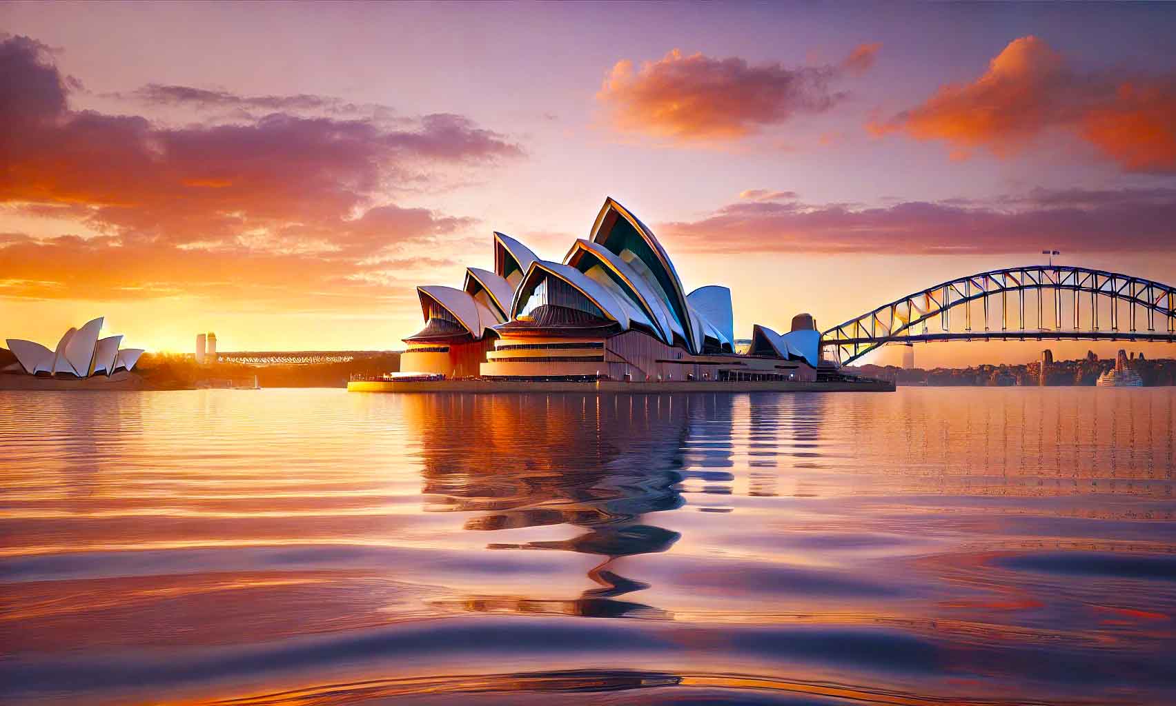 Sydney Opera House at sunset - intermedio.ch - Connecting Cultures