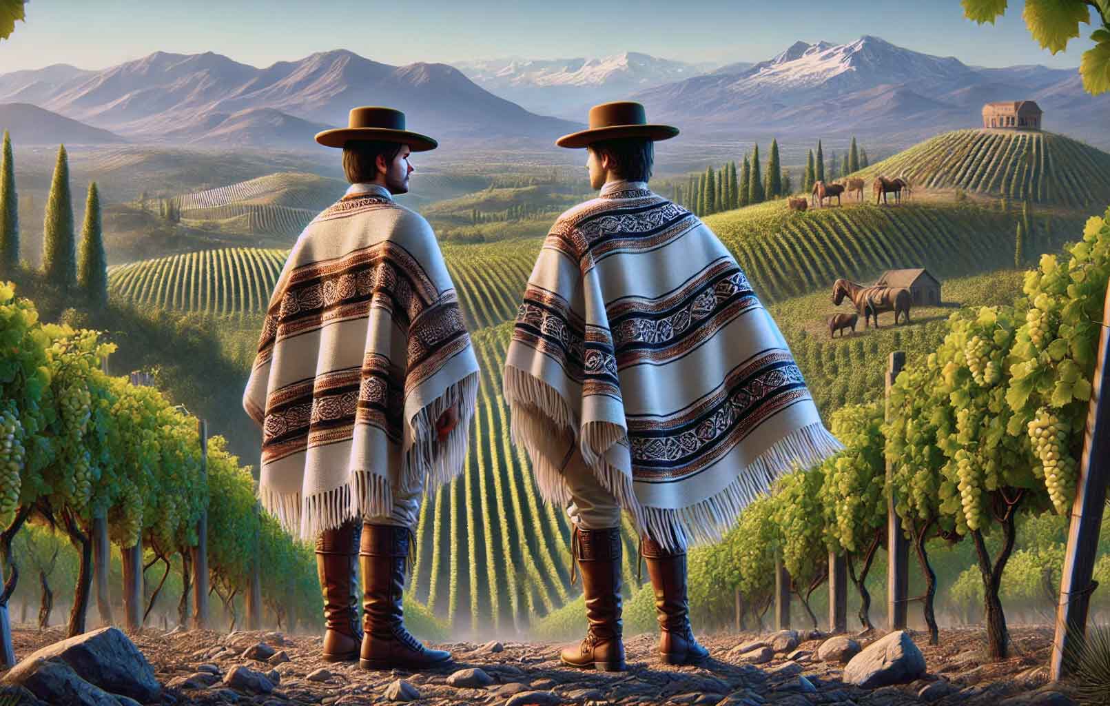 Zwei Chilenen in traditioneller Kleidung - intermedio. ch - Connecting Cultures