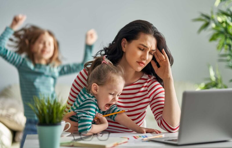 Cortisol und Stress bei der erziehenden Mutter